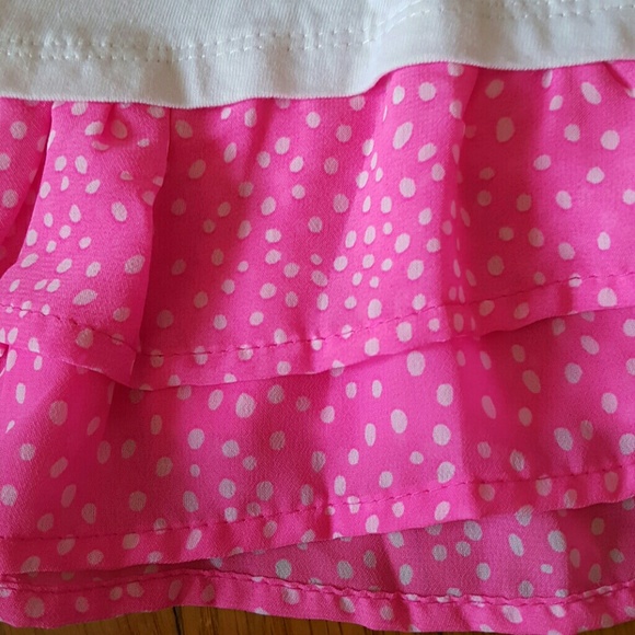 NWT Pink Polkadots Ruffles & Bows Dress & Shorts - Picture 4 of 8